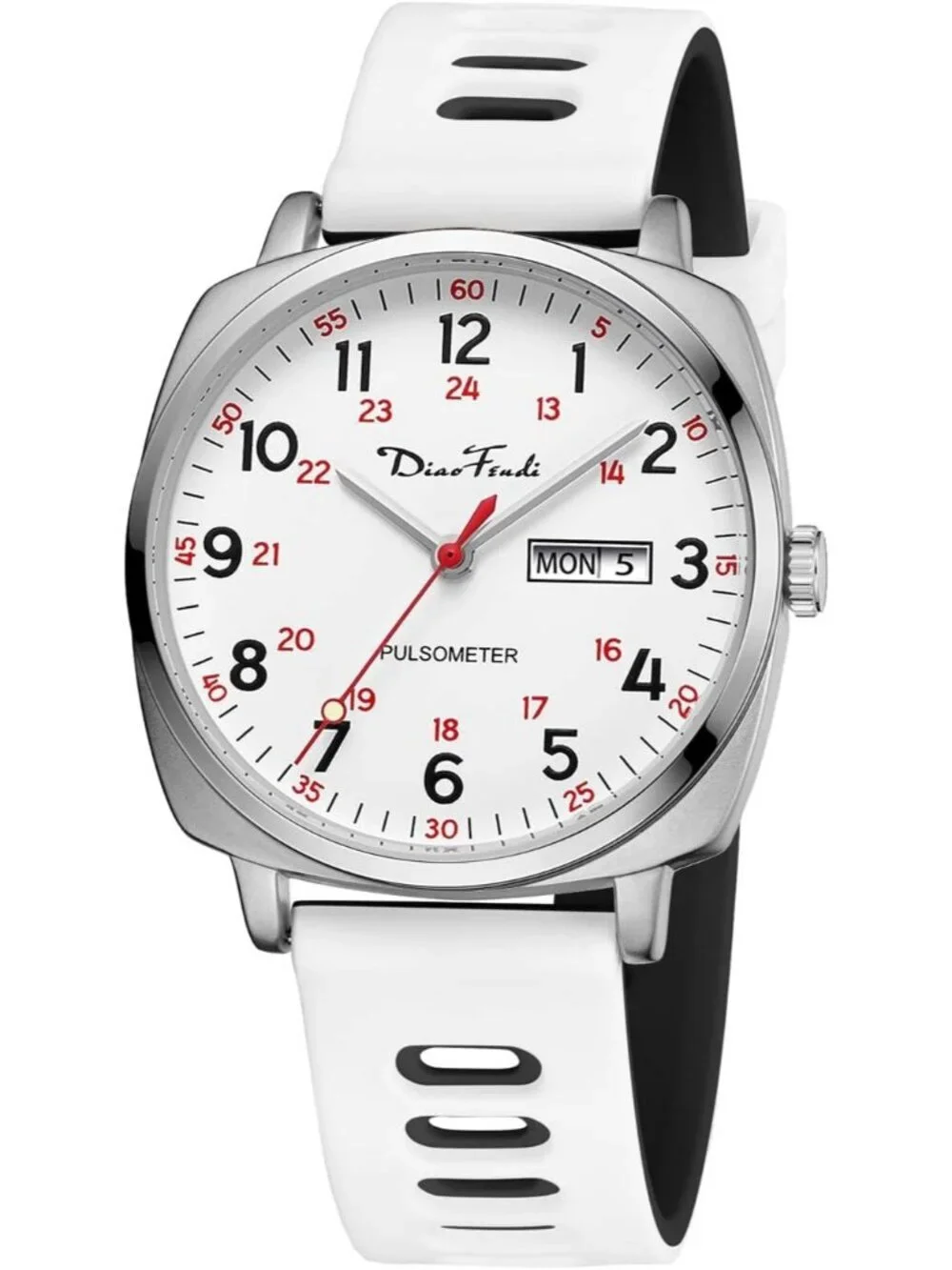 Diaofendi Women's White Black Analog Medical Professional Waterproof Wrist Watch